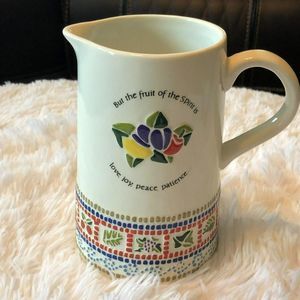 Roman Inc, Colorful "Fruit of the Spirit" Water Pitcher